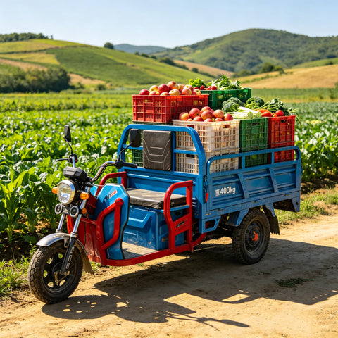 60V Heavy-Duty Electric Cargo Tricycle | 400KG Load Farm & Home Hauling Three Wheeler Trike