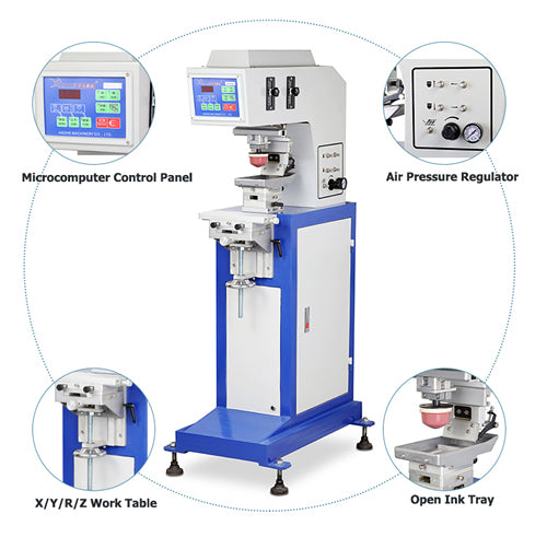 HH Manual Open Ink Tray Single Color Pad Printing Machine for Printing Service OEM Sale freeshipping - NodesSmartTools