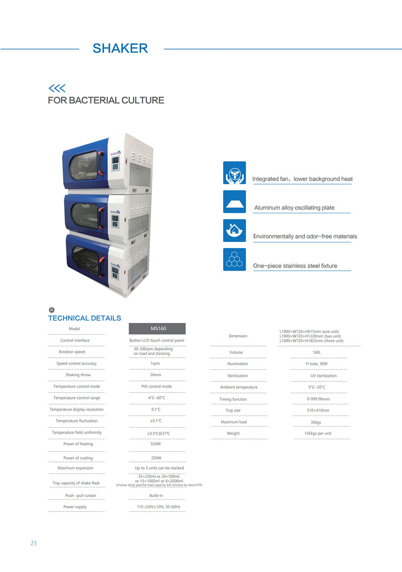 Incubator Shaker MS110 Stackable Double-Deck for Scientific Research OEM Sale freeshipping - NodesSmartTools