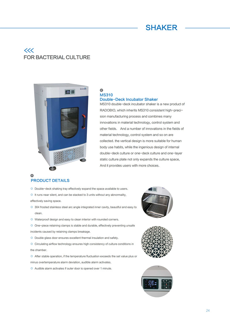Incubator Shaker MS110 Stackable Double-Deck for Scientific Research OEM Sale freeshipping - NodesSmartTools